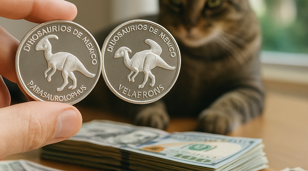 Medallas de Dinosaurios de México: así puedes invertir en la nueva colección de la Casa de Moneda