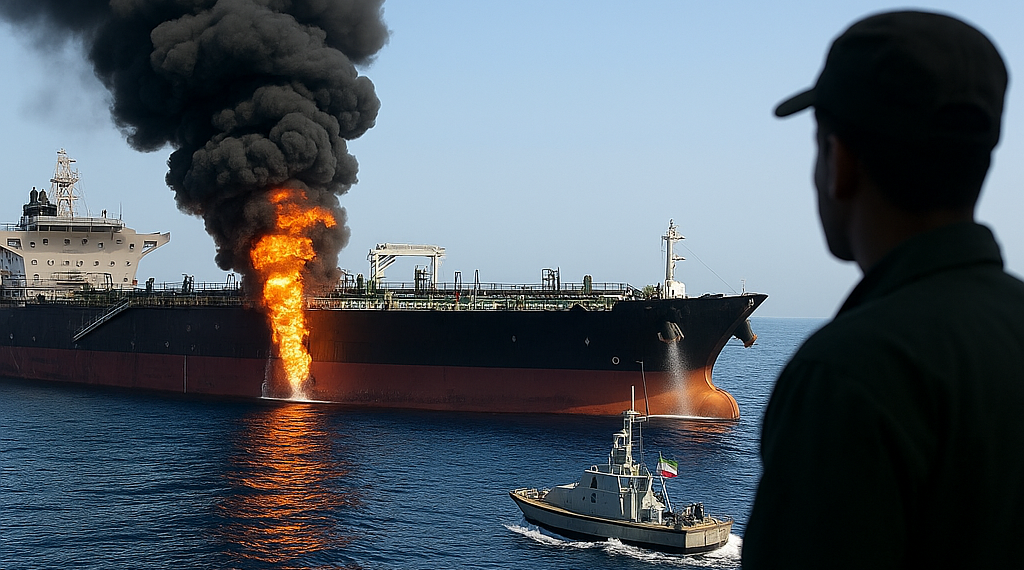 El régimen de Irán atacó otro petrolero por tratar de cruzar el estrecho de Ormuz sin su permiso