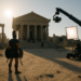 Matt Damon (center) as Odysseus in "The Odyssey."
