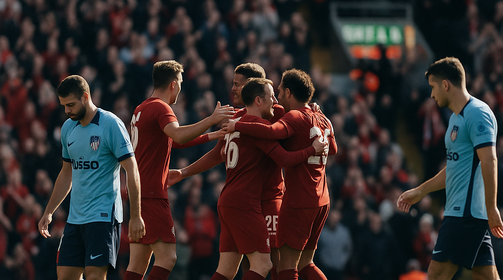 Remonta Liverpool en casa ante Atlético de Madrid
