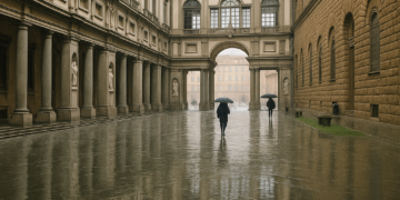Rain Pours into the Uffizi Gallery and Palazzo Pitti in Florence