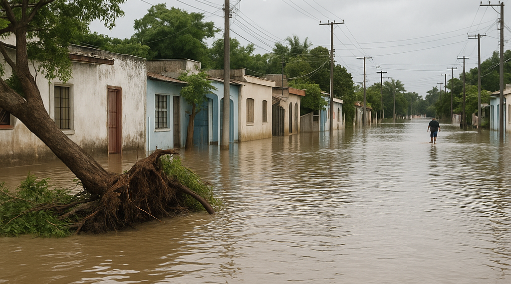 Lluvias dejan afectaciones en sur de Tamaulipas