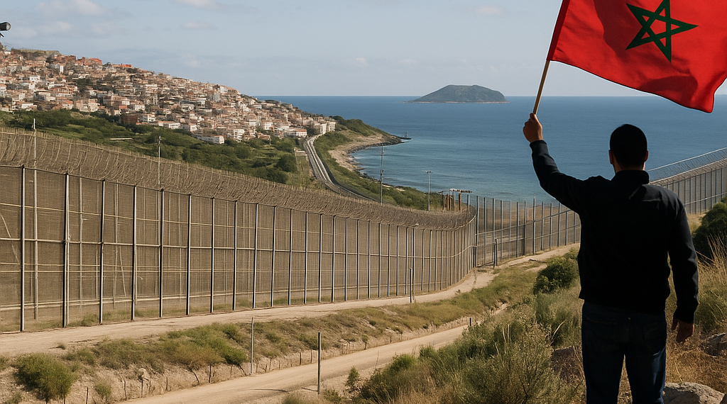Los ultras del MAS Fez 'reivindican' Ceuta y Melilla con un polémico tifo