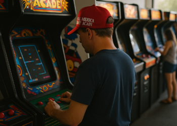 Arcade.gov now directs users to the White House's online game site where familiar games are given a distinctly MAGA refurbishment. (Screenshot / WhiteHouse)