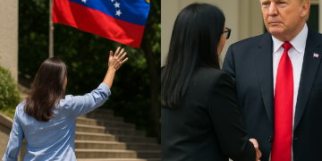 Machado se asoma de nuevo a Venezuela mientras Delcy se cita con Trump en Nueva York