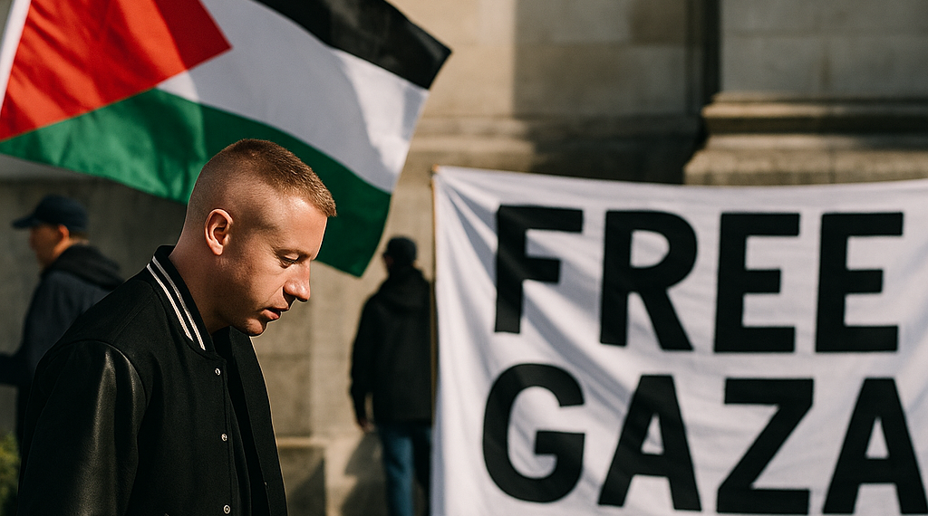 La salida de Macklemore de la gira de Ed Sheeran se convierte en una carrera de donaciones para Gaza