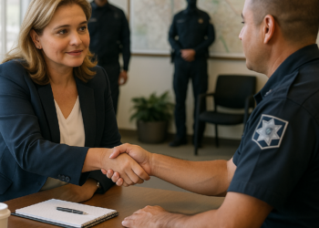 Recibe Maru Campos a CSP en Juárez y acuerdan coordinación