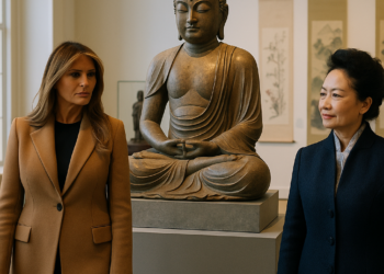 Melania Trump, China’s First Lady Tour National Museum of Asian Art
