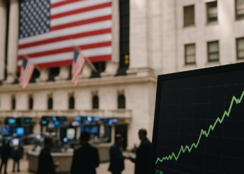 Suben mercados de EU tras alza de tasas de la Fed