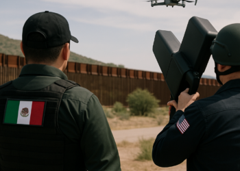 Implementan México y EU operativo antidrones en frontera