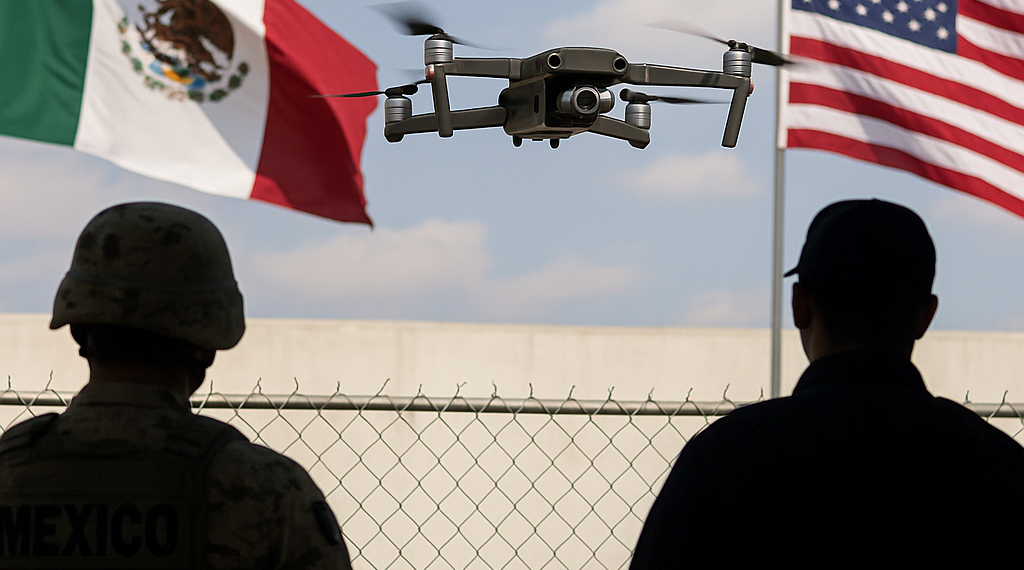 Implementan México y EU operativo antidrones en frontera