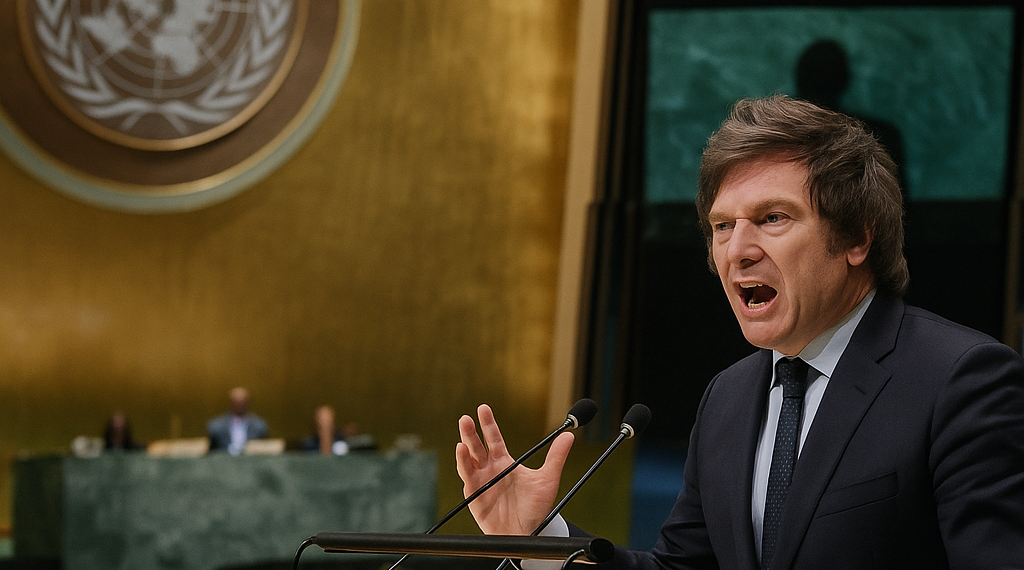 El presidente de argentina, Javier Milei, carga contra la ONU ante la Asamblea General: "Se convirtió en una organización inútil, que miró para otro lado con la causa de las Malvinas"