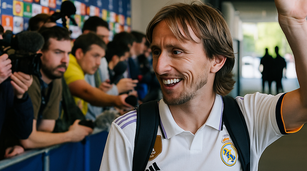 Y Modric desató la locura en la zona mixta