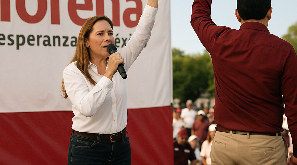 Designa Morena a 'ahijado' de Mara en QR
