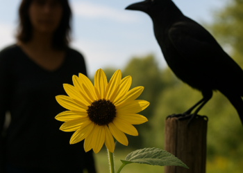 Genevieve Taggard. Mujer, mirlo, girasol