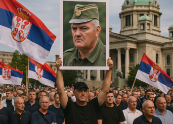 Una multitud rinde homenaje al criminal de guerra Ratko Mladic en Belgrado