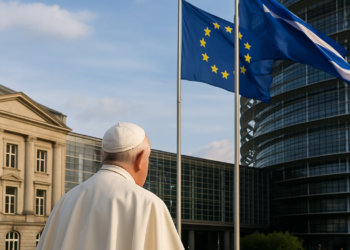 El Papa hace un llamamiento a la "paz y unidad de Europa" en el colofón de su viaje apostólico a Francia