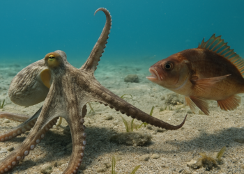 Defensa territorial y bofetadas: la particular relación entre los pulpos jóvenes y los peces en el arrecife brasileño