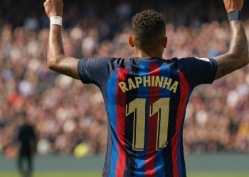 Brilla Raphinha con hat-trick perfecto