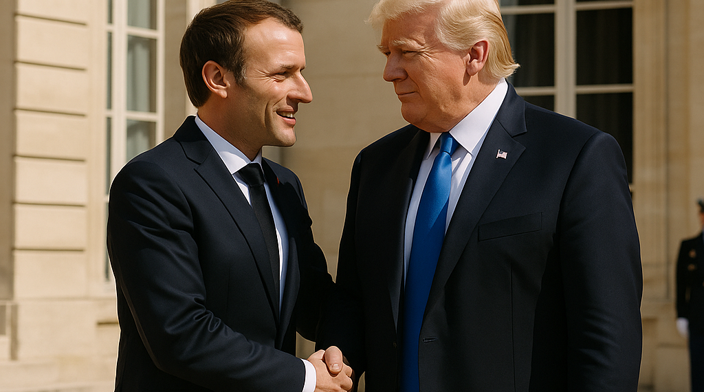 Macron afirmó que mantuvo una reunión “muy constructiva” con Trump en donde abordaron la situación en el mar Rojo y la guerra en Ucrania