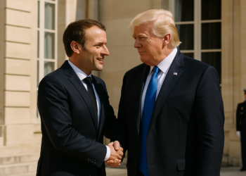 Macron afirmó que mantuvo una reunión “muy constructiva” con Trump en donde abordaron la situación en el mar Rojo y la guerra en Ucrania