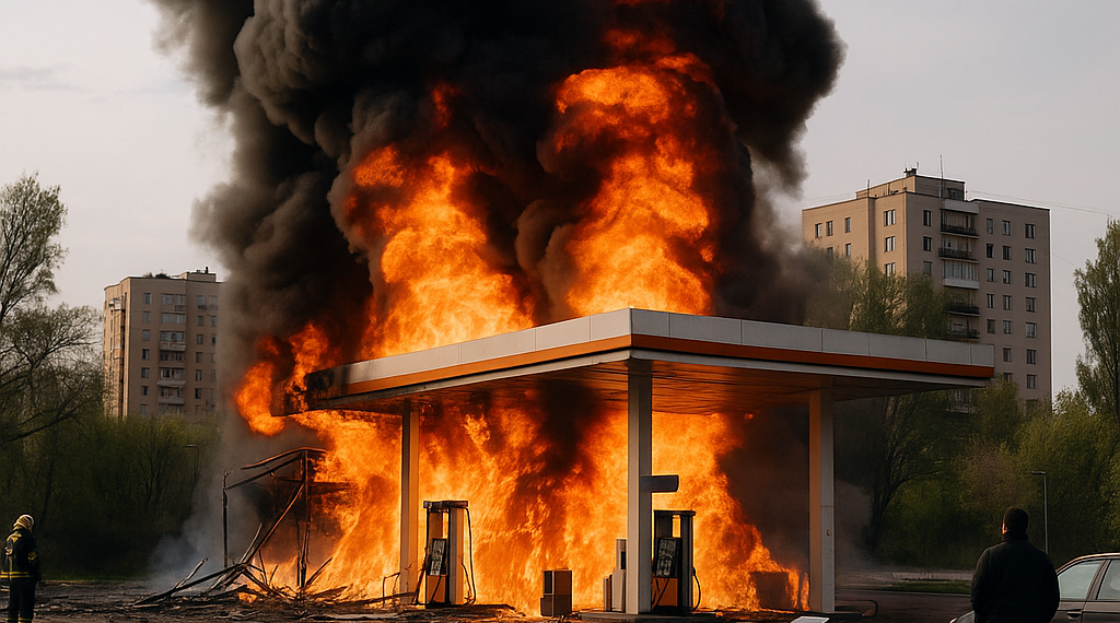 Rusia atacó con drones una gasolinera en Kiev: al menos dos personas murieron y cuatro resultaron heridas