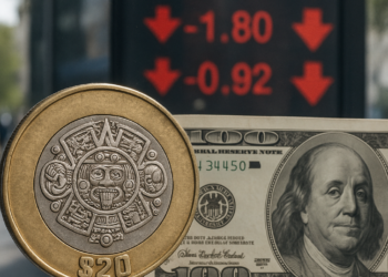 Inicia semana peso con depreciación; trepa dólar a $17.99