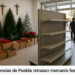 Comercios del centro de Puebla evitan sacar mercancía de Halloween y Navidad de forma anticipada
