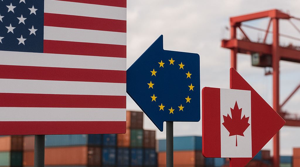 Trump amenaza con aranceles a Europa si Canadá se convierte en 'miembro asociado' de la UE