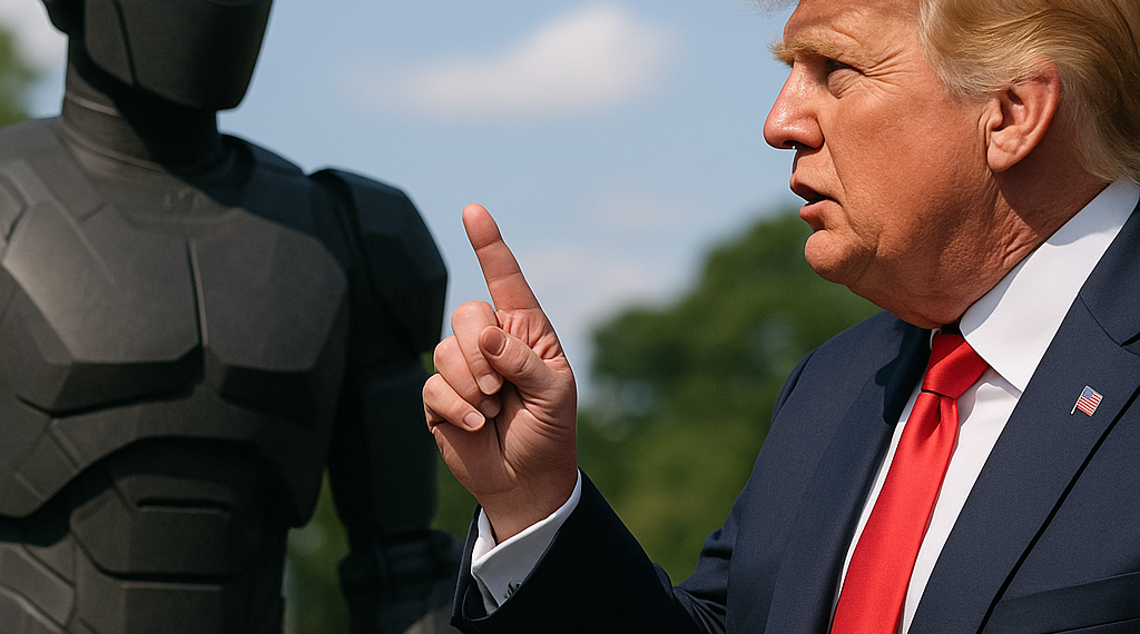 Afirma Trump ser el único control que necesita la IA