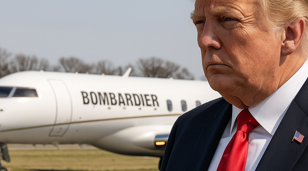 Trump analiza bloquear la venta de aviones del fabricante canadiense Bombardier en Estados Unidos