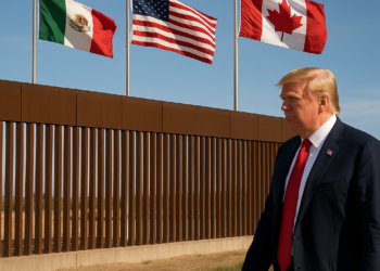 Pone Trump, ahora, a México y Canadá como parte de EU