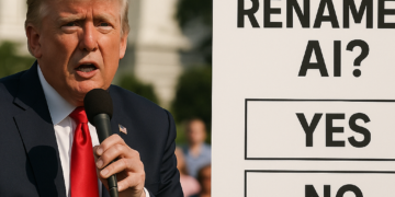 Trump lanza una encuesta para cambiar el nombre de la IA
