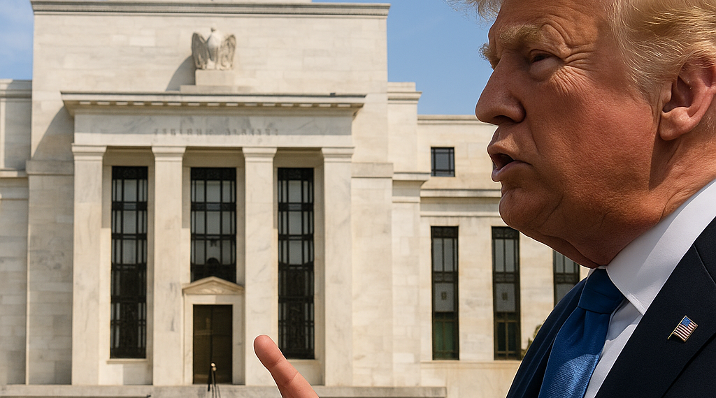 Trump presiona a la Fed para bajar las tasas de interés