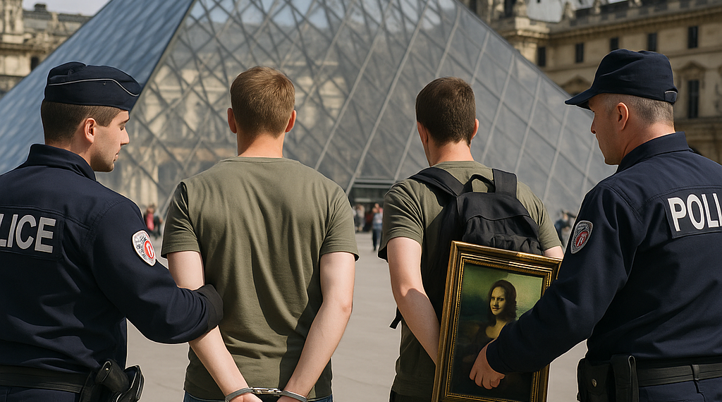 Dos turistas alemanes, detenidos tras colgar sus cuadros en el Louvre junto a la 'Mona Lisa'