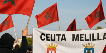 Los ultras del MAS Fez 'reivindican' Ceuta y Melilla con un polémico tifo