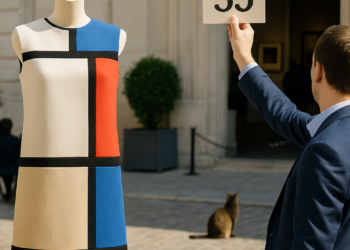 A Rare Yves Saint Laurent Mondrian Dress to Hit Auction