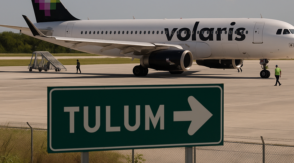 Anuncia Volaris que dejará de operar  en Aeropuerto de Tulum