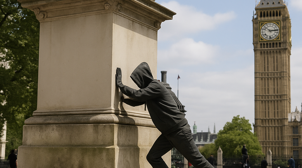 What Will Westminster Do With Banksy’s Flag Statue?