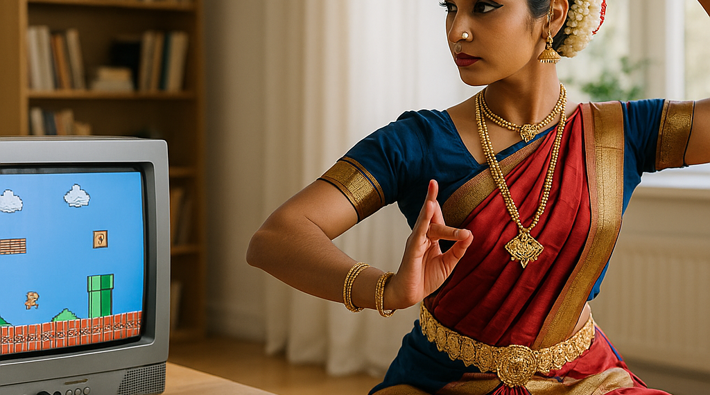 What Do You Get When You Cross Indian Classical Dance With A 1980s Video Game?
