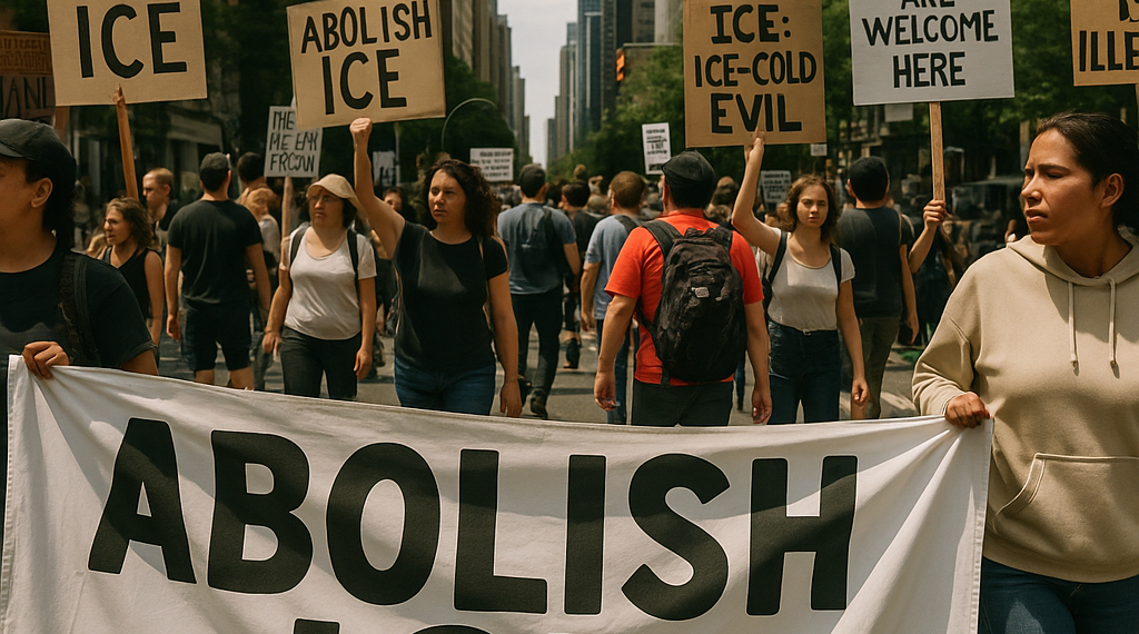 Manifestantes protestan en Nueva York contra el ICE por operativo que dejó herido a un dominicano