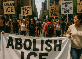 Manifestantes protestan en Nueva York contra el ICE por operativo que dejó herido a un dominicano