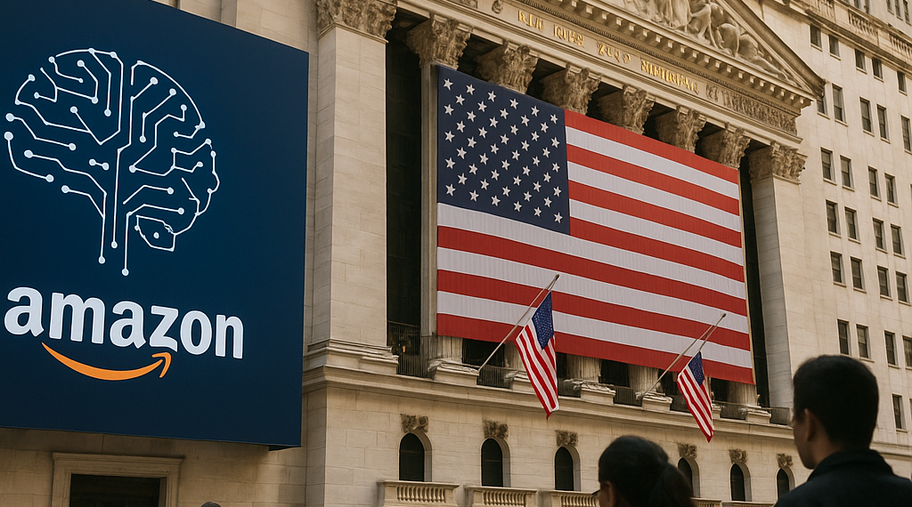Amazon subió en Wall Street, AWS y la IA impulsan sus acciones