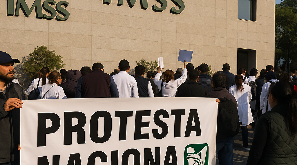 Extienden trabajadores del IMSS protestas a nivel nacional