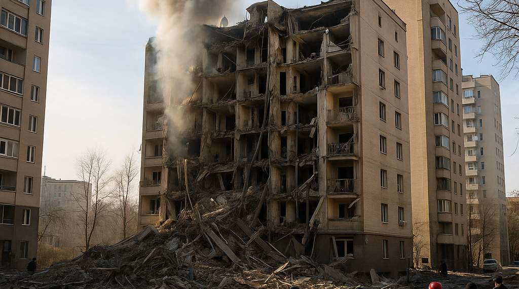 Rusia lanzó un bombardeo combinado con misiles y drones contra Kiev: al menos seis muertos