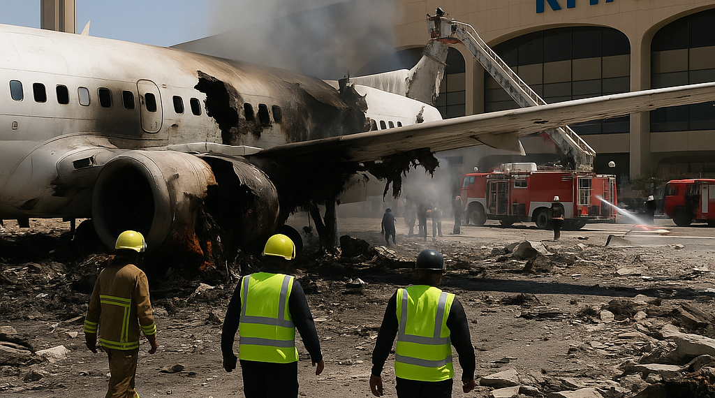 Deja 12 muertos y 309 heridos ataque en aeropuerto en Riad