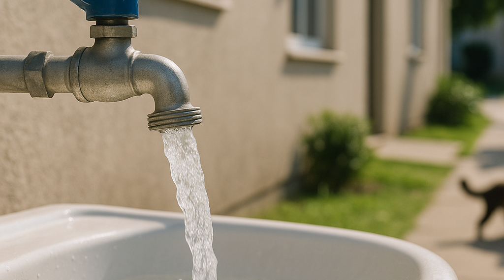 Reportan mayor cobertura de agua en viviendas