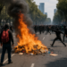 Genera caos protesta en Insurgentes, a altura de San Ángel
