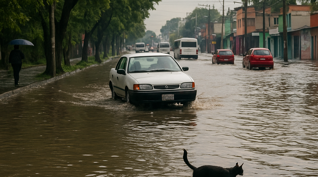 Dejan lluvias inundaciones en Tláhuac