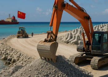 China intensifica la construcción en el arrecife Antelope, en el mar Meridional